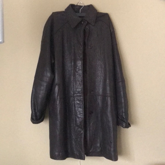 Leather Coat - Picture 1 of 2